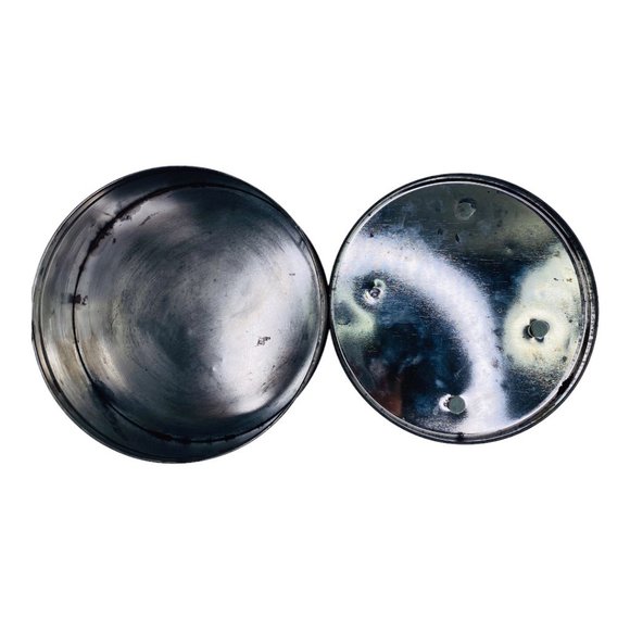 Metzke Designs 1984 Rare Vintage Pewter Container w/Nutcracker & Holly Wreath - Picture 6 of 9